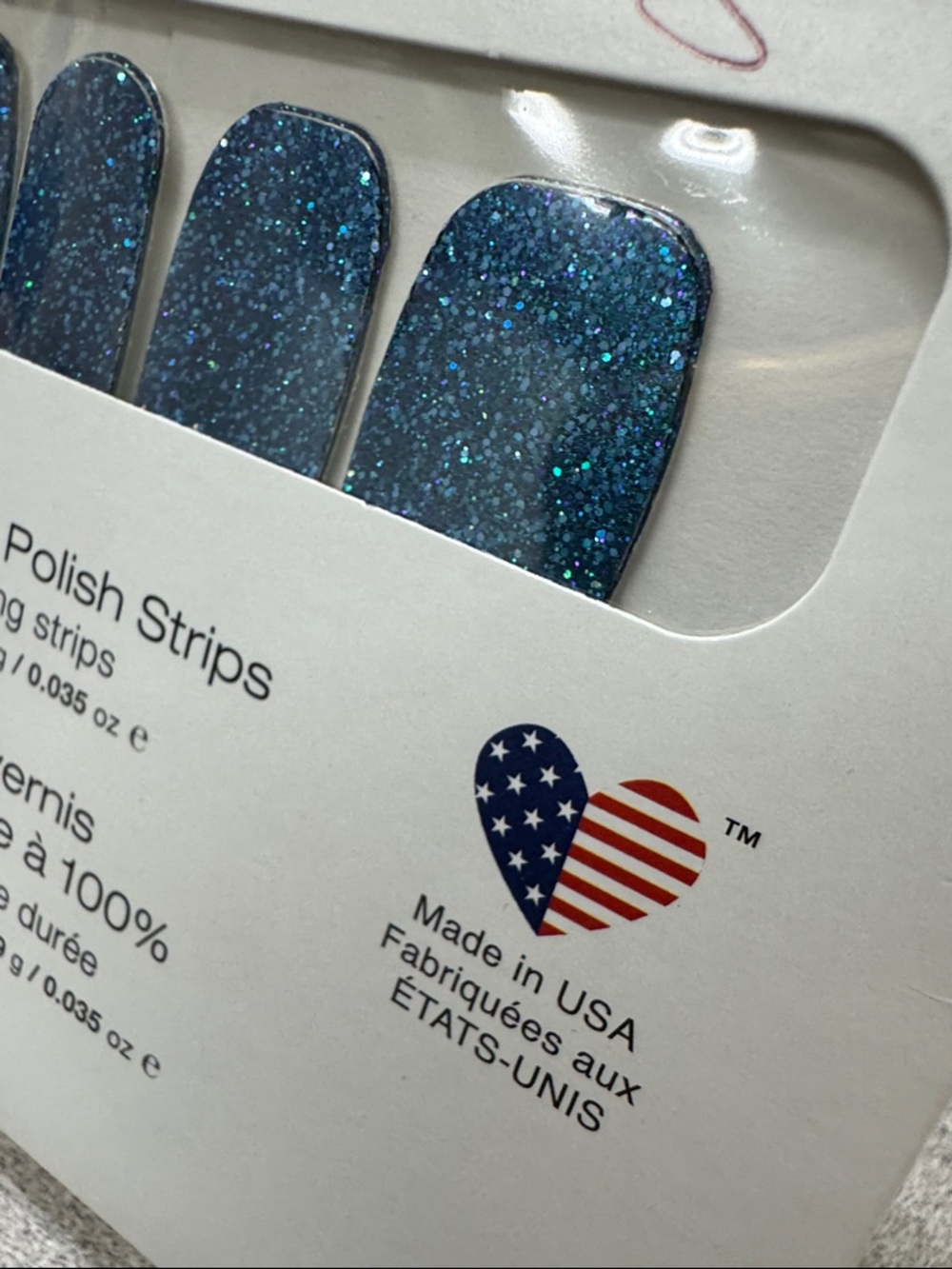 Color Street real nail polish strips Dallas Darling FMG184 blue teal purple NIP - Picture 3 of 8